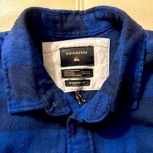 Children’s Quiksilver flannel long-sleeved shirt